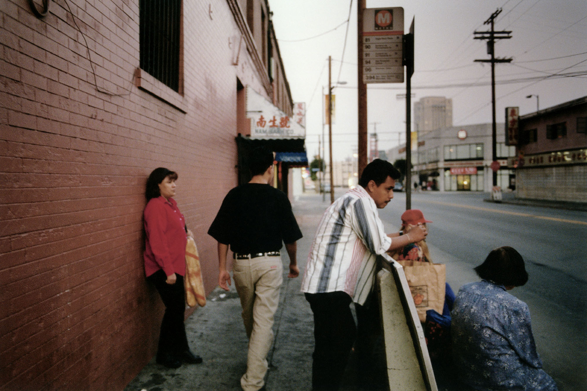 Chinatown Bus Stop, Los Angeles 1999