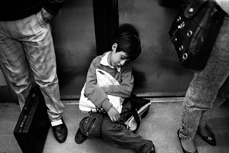 Boy Asleep with Bags, Mexico 1994